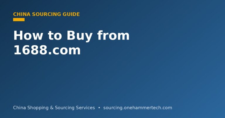Buying wholesale products from 1688.com
